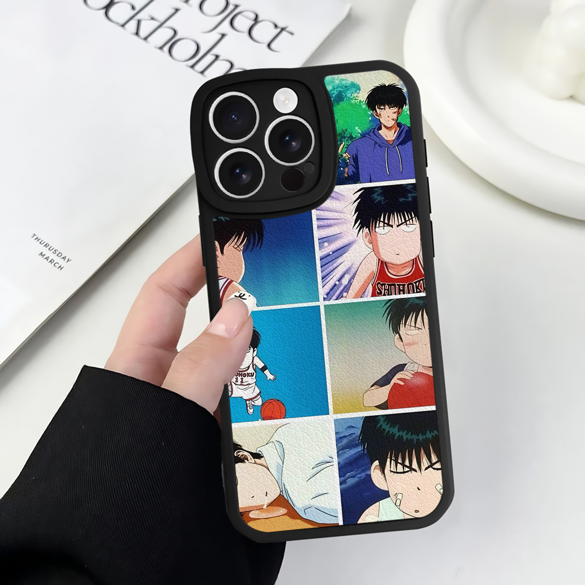 （画像用） SLAM DUNK／スラムダンク 【iPhone 16シリーズ対応】シリコンスマホケース（レザー調） 材質：シリコン